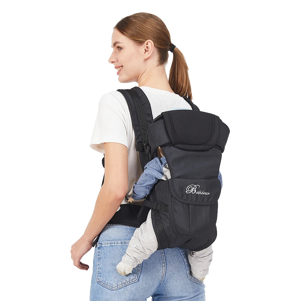 4-in-1 Ergonomic Baby Carrier – Adjustable Newborn to Toddler Baby Sling