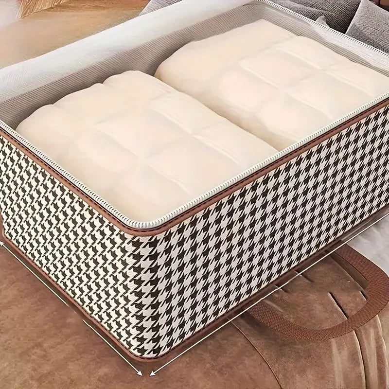 Large Capacity Quilt & Clothes Storage Bag – Foldable Dustproof Organiser with Handles
