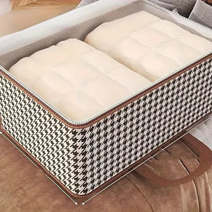 Large Capacity Quilt & Clothes Storage Bag – Foldable Dustproof Organiser with Handles