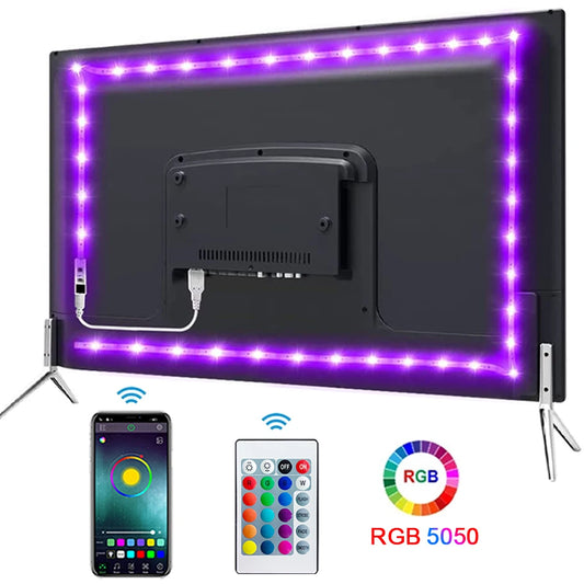 RGB LED Strip Lights with App Control – USB Colour Changing Light Strip