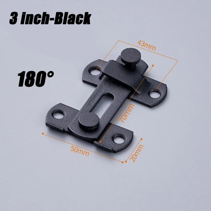 Sliding Barn Door Latch – Heavy Duty Right Angle Hook & Eye Lock for Doors, Gates & Cabinets