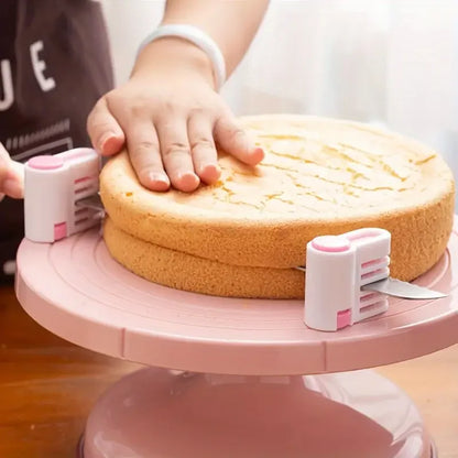 Professional Adjustable Cake Leveler – Stainless Steel 5-Layer Cake Slicer & Bread Cutter