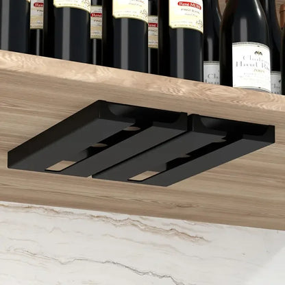 Under Cabinet Wine Glass Holder – Hanging Stemware Storage Rack