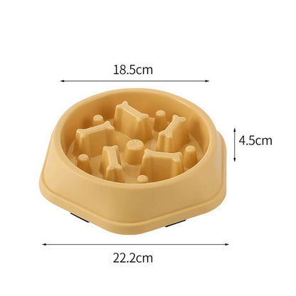 Slow Feeder Dog Bowl – Anti-Gulping Puzzle Feeding Bowl