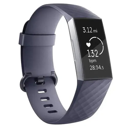 Fitbit Charge 3/3SE/4 Silicone Replacement Band (available in 2 sizes & 14 colours)