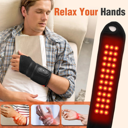 Heating Wrist Support Brace – USB Wrist Massager & Compression Wrap