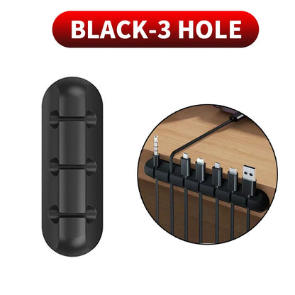 Adhesive Cable Clips – Self-Adhesive Cord Organisers for Desk, Charging & Home Office