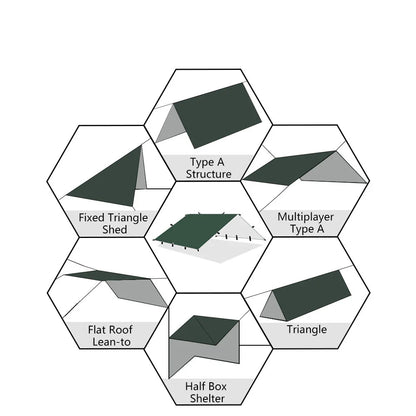 Waterproof Tarp with 19 Hang Points (3 different types available)