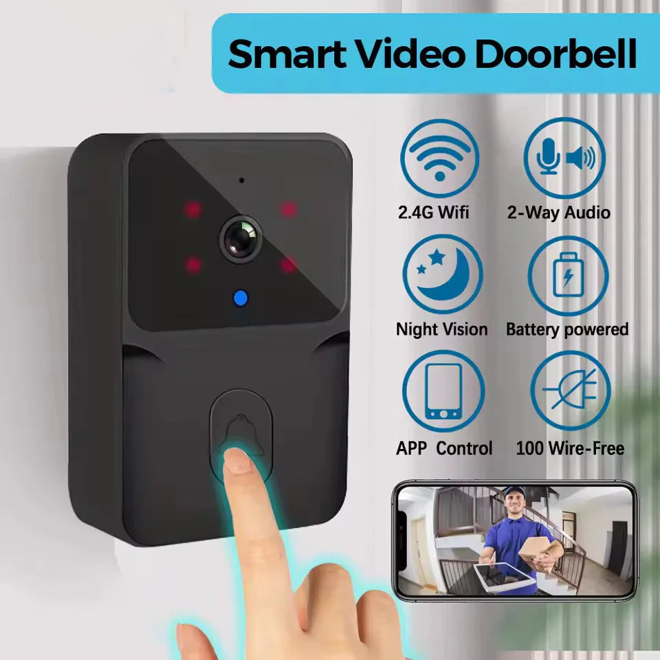 WiFi Video Doorbell – Wireless Smart Doorbell with Two-Way Audio