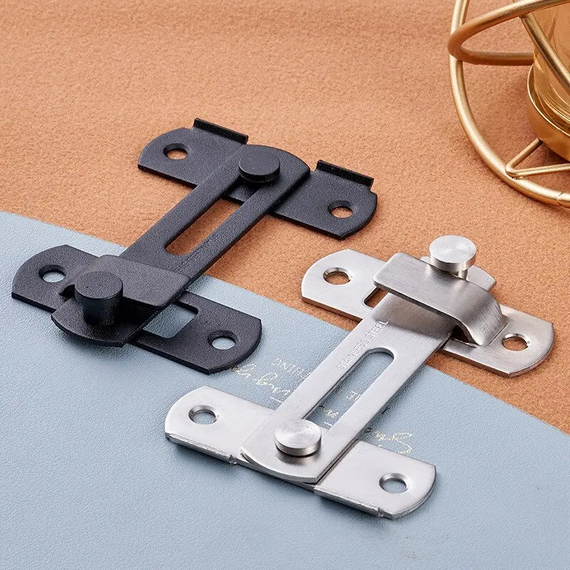 Sliding Barn Door Latch – Heavy Duty Right Angle Hook & Eye Lock for Doors, Gates & Cabinets