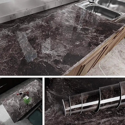 Vinyl Marble Wallpaper – Waterproof (8 designs available)
