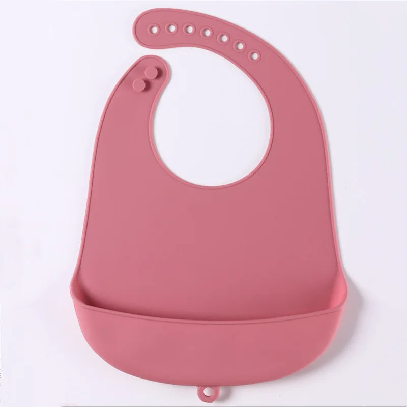 Silicone Baby Bib – Waterproof Food Catching Feeding Bib