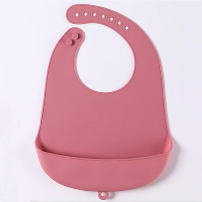 Silicone Baby Bib – Waterproof Food Catching Feeding Bib