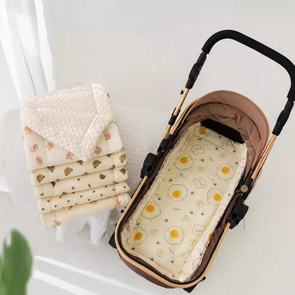 Baby Stroller Seat Cushion – Soft Breathable Pushchair Mattress Pad