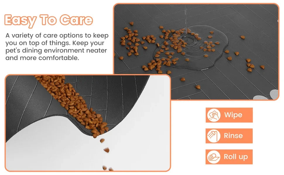 Absorbent Pet Feeding Mat – Waterproof Non-Slip Dog & Cat Placemat
