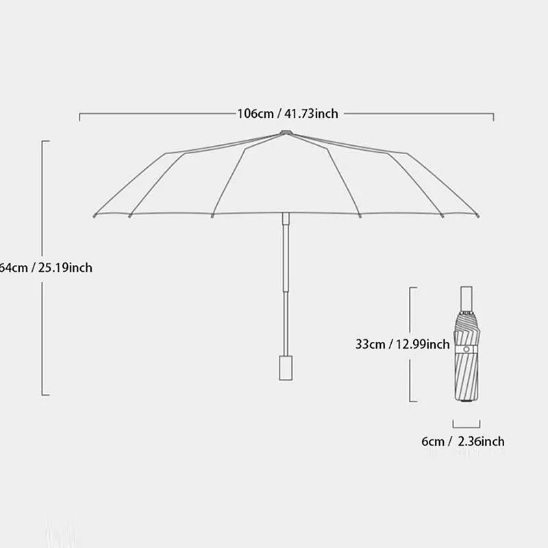 Windproof Umbrella – Heavy Duty UV Protection Business Umbrella