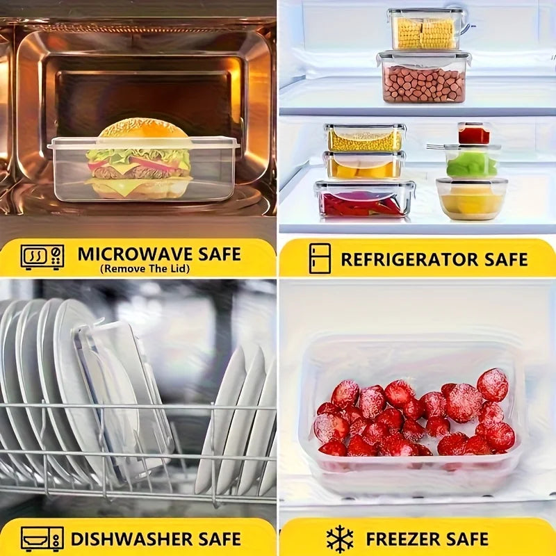 8-Piece Airtight Food Storage Container Set – BPA-Free Kitchen Organisers