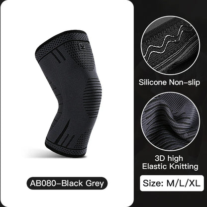 Compression Knee Support Sleeve – Breathable Knee Brace with Spring Stabilisers