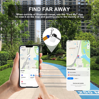 Smart Bluetooth Tracker for Apple Find My – Item Finder Tag for Keys, Bags & Luggage
