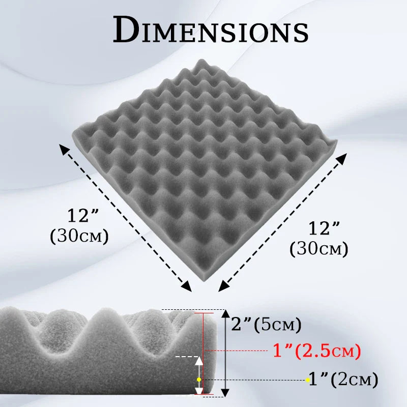 Self-Adhesive Soundproofing Tiles (different sizes & colours available)
