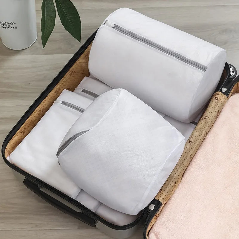 Mesh Shoe Washing Bag with Zip – Protective Laundry Bag for Sneakers & Delicates