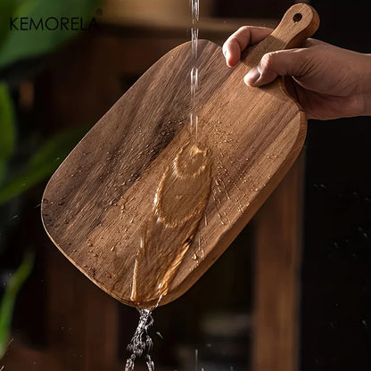 Wooden Serving Board – Durable Cutting Board for Bread, Cheese & Fruit