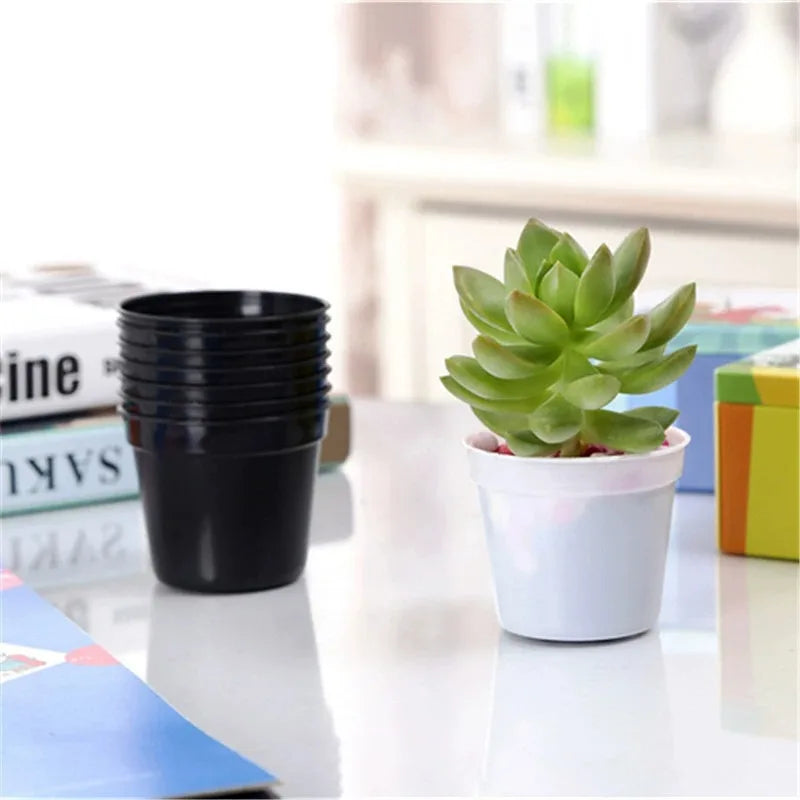 20-Pack Mini Seedling Pots – 6.5cm Plastic Nursery Pots with Drainage Holes