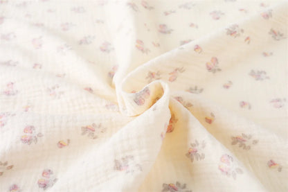 Floral Cotton Muslin Swaddle Blanket – Baby Wrap, Pram Cover & Receiving Blanket