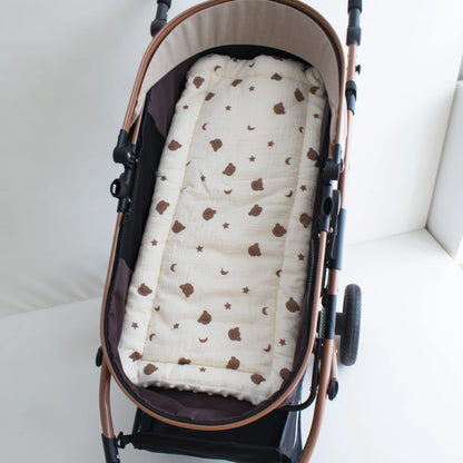 Baby Stroller Seat Cushion – Soft Breathable Pushchair Mattress Pad