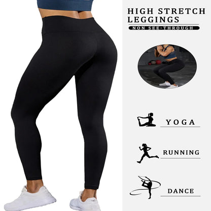 5-Pack of Women's High-Waisted Workout Leggings (various sizes and colours available)