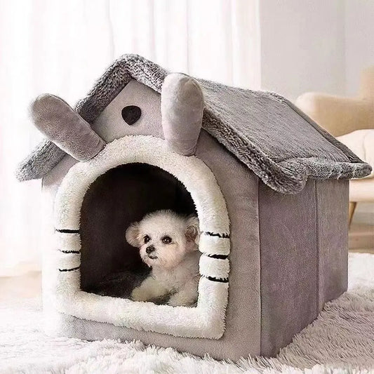 Cosy Pet House Bed – Removable & Washable Cat and Small Dog Hideaway