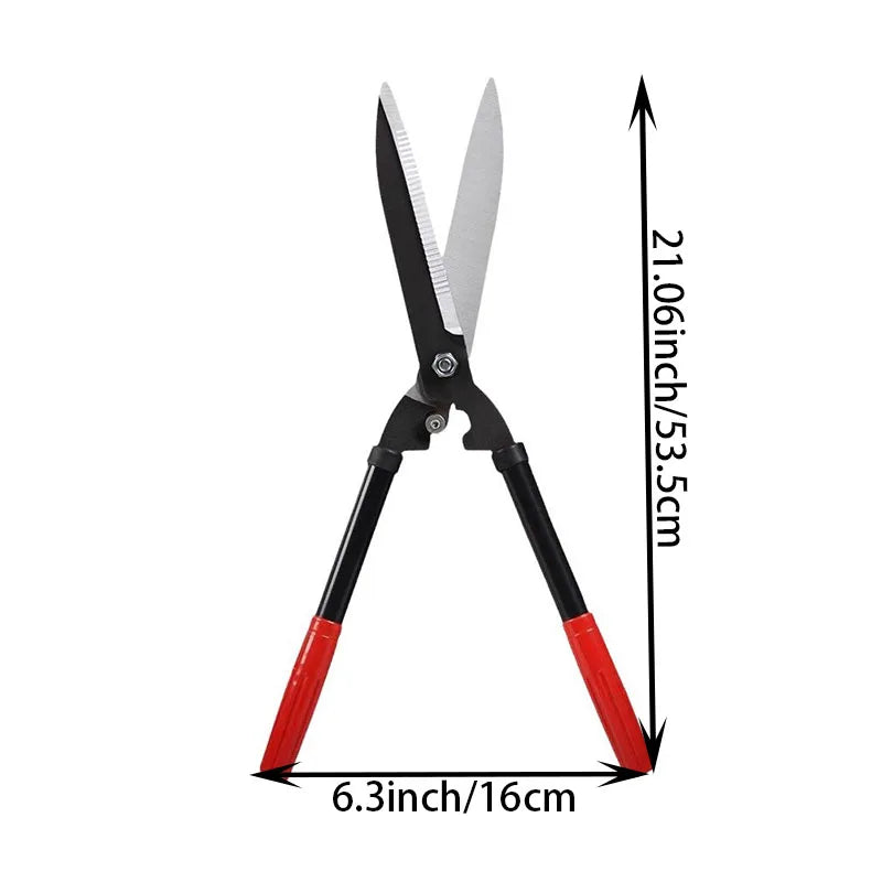 Professional Garden Hedge Shears – 53.5cm Manual Pruning & Trimming Cutter