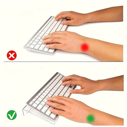 Acrylic Keyboard & Mini PC Stand – Compact 15° Desktop Riser