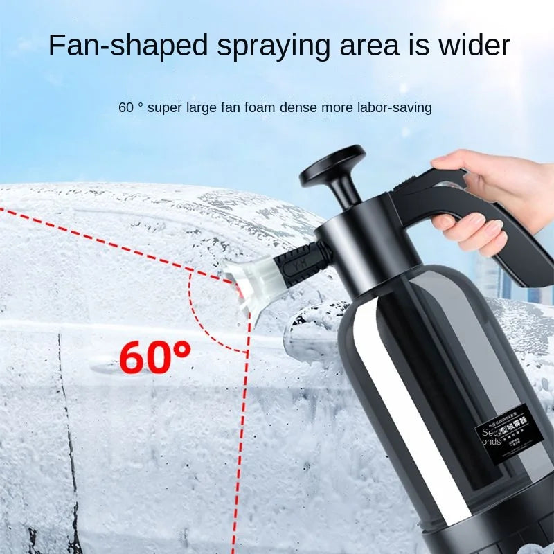 2L Hand Pump Foam Sprayer – Portable Foam Cannon for Car Washing & Cleaning