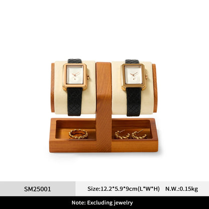 Wooden T-Shaped Watch & Bracelet Display Stand – Jewellery Storage Holder