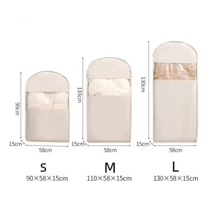 Compressed Hanging Clothes Storage Bag – Visible Wardrobe Organiser