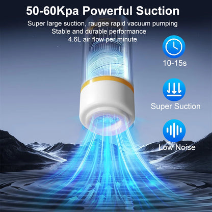 Rechargeable Mini Vacuum Sealer Pump – Portable Food Storage Air Extractor