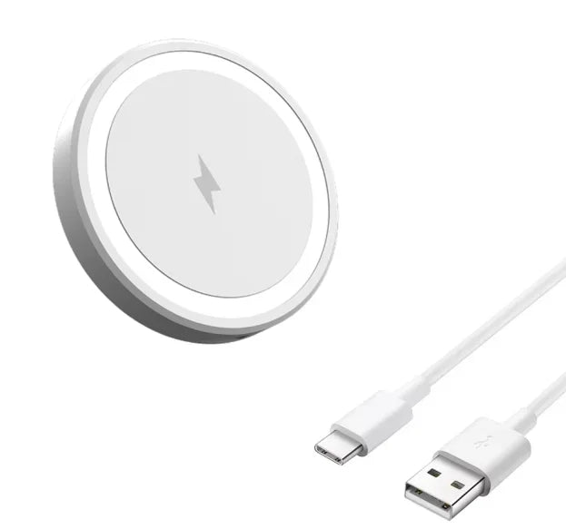 Magnetic Wireless Charger Pad – 30W Fast Charging Stand (MagSafe Compatible)