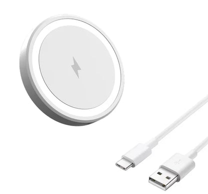 Magnetic Wireless Charger Pad – 30W Fast Charging Stand (MagSafe Compatible)