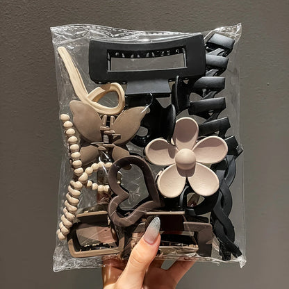 11-Piece Frosted Hair Claw Clip Set