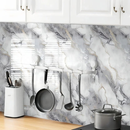 PVC Self-Adhesive Marble Waterproof Floor Tiles (available in 10 designs)