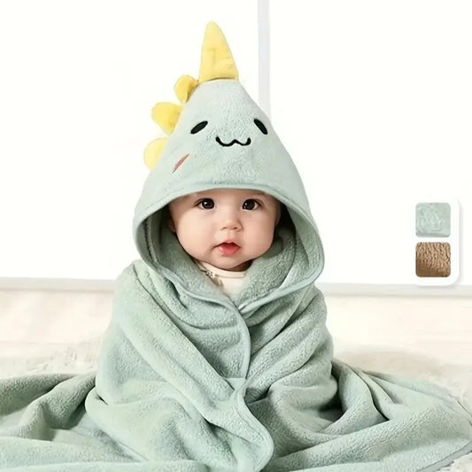 Baby Hooded Bath Towel – Cartoon Cape Bath Wrap for Newborns & Toddlers