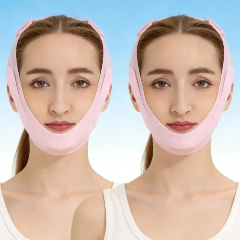 Silicone V-Line Face Lifting Mask – Reusable Chin & Neck Support Band