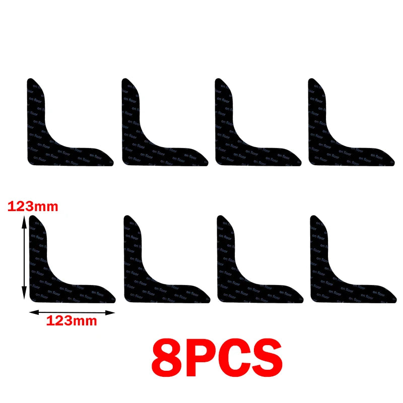 Reusable Anti-Slip Carpet Stickers – Washable Rug Gripper Pads & Anti-Curling Floor Tape