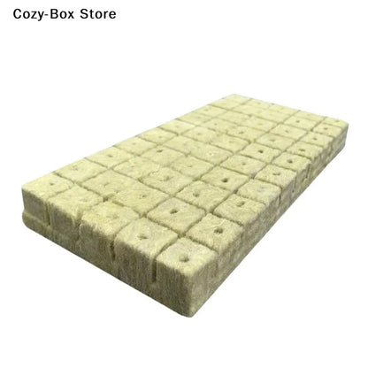 50-Piece Rock Wool Seed Starter Cubes – Hydroponic Growing & Propagation Plugs