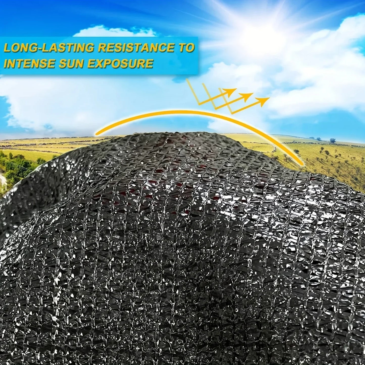 Heavy-Duty Shade Cloth – 70–80% UV Shade Net for Garden, Greenhouse & Privacy Screening
