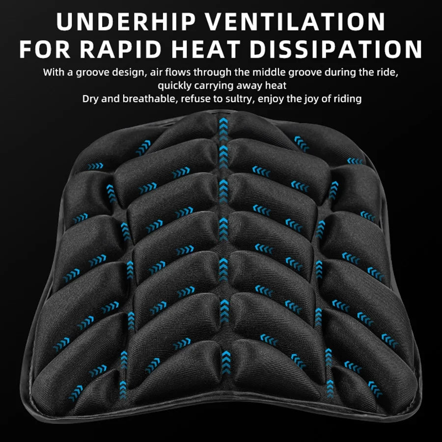 Universal 3D Gel Motorcycle Seat Cushion – Breathable Shock-Absorbing Comfort Seat Pad