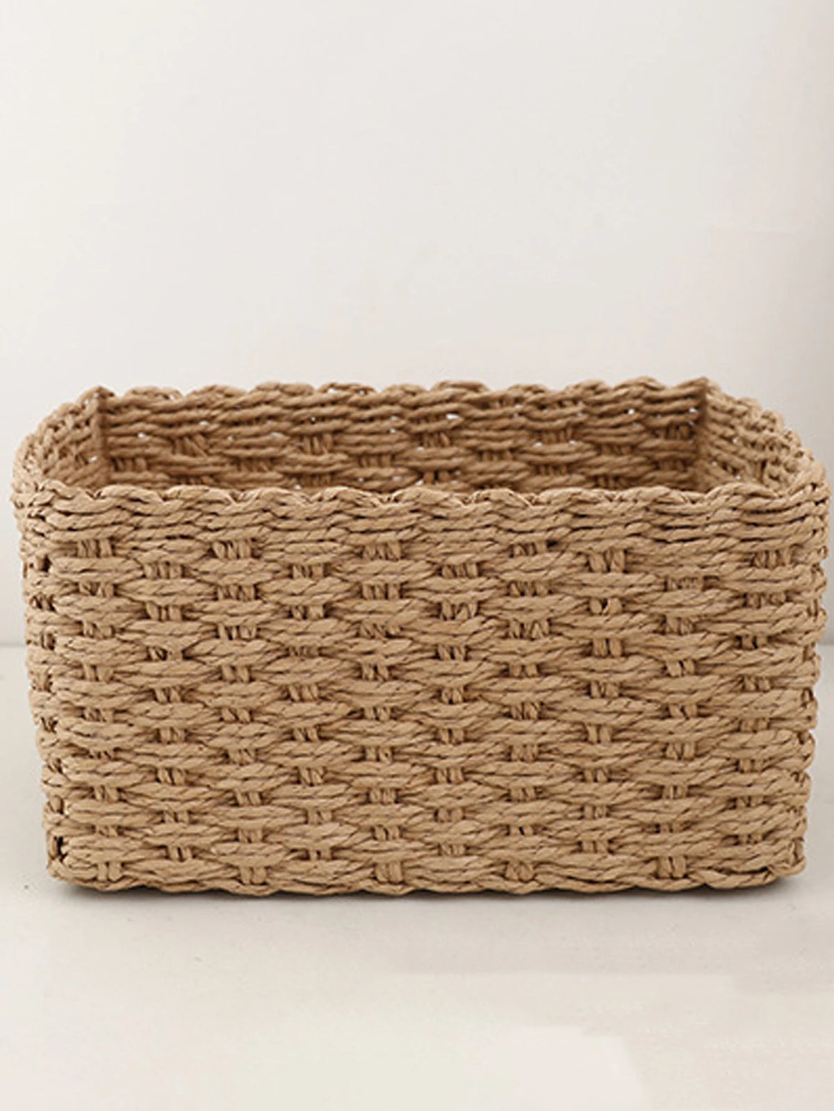 Handwoven Storage Basket – Decorative Home & Desktop Organiser for Cosmetics, Toys & Household Essentials