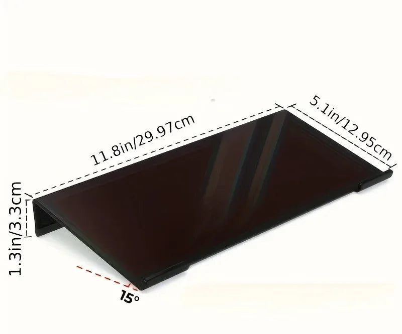 Acrylic Keyboard & Mini PC Stand – Compact 15° Desktop Riser