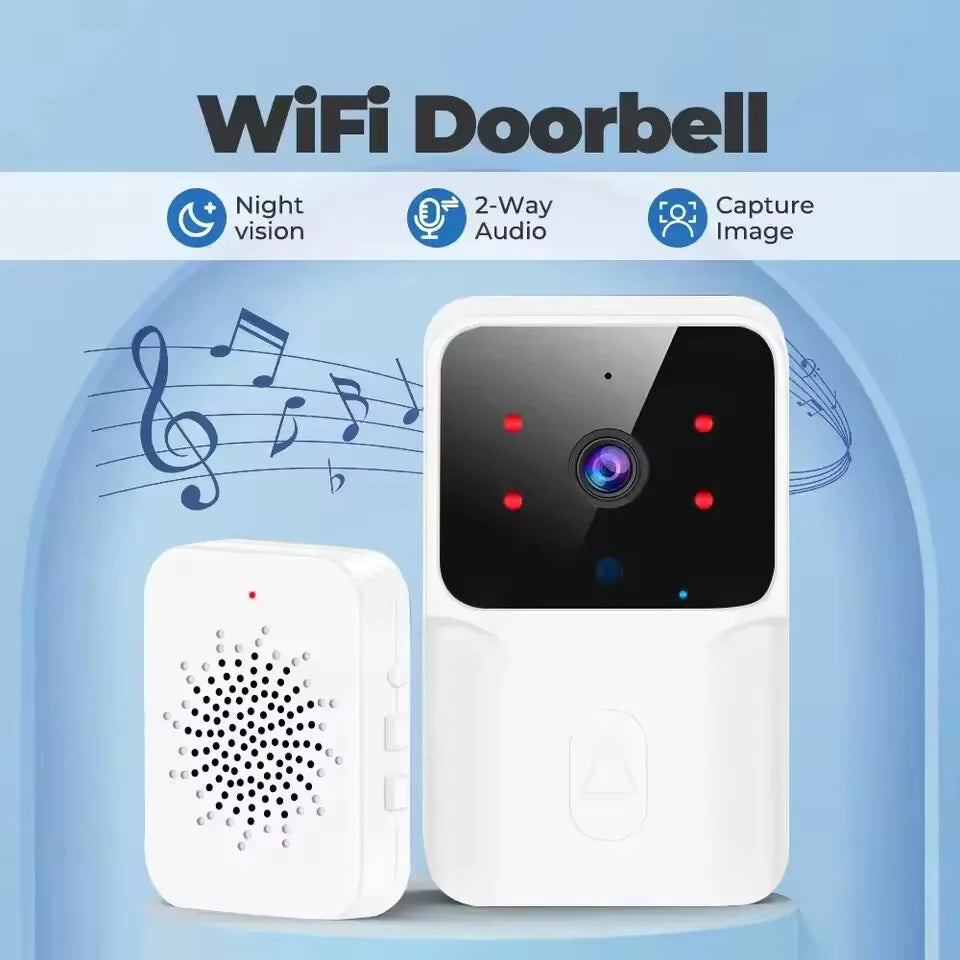 WiFi Video Doorbell – Wireless Smart Doorbell with Two-Way Audio
